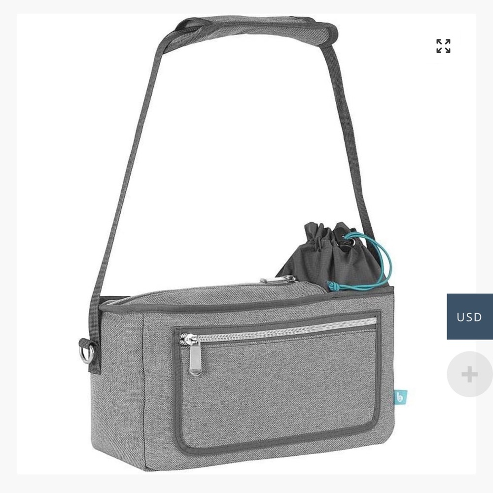 Gray Stroller Bag